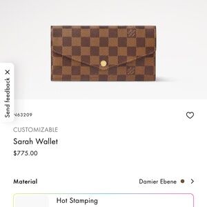 Louis Vuitton Brown Checkered Wallet